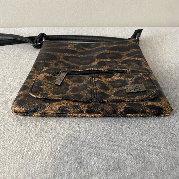 Lula Faux Leather Leopard Print Crossbody Bag - Picture 5 of 16